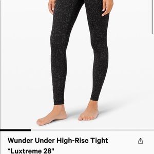 lululemon Wunder Under High Rise Tight NWT